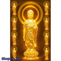 Hình phật giáo ngồi tòa sen